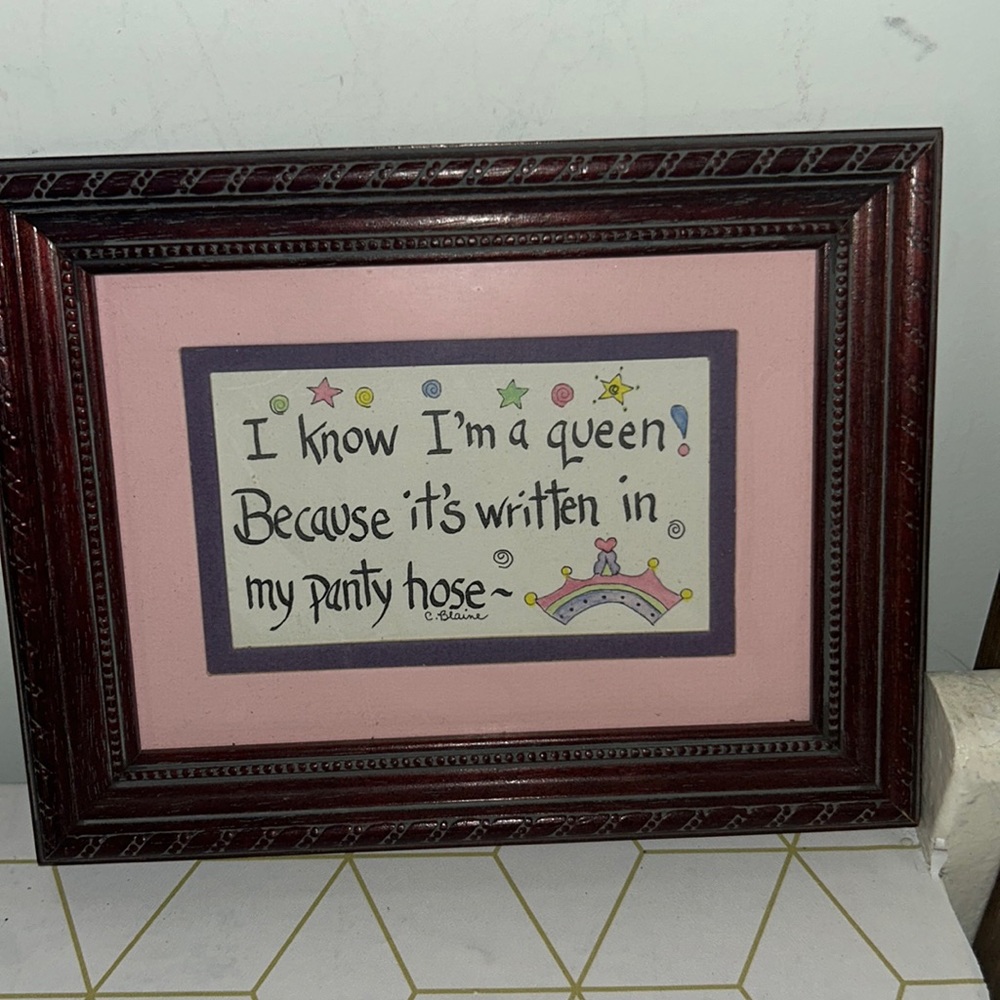 Framed quote